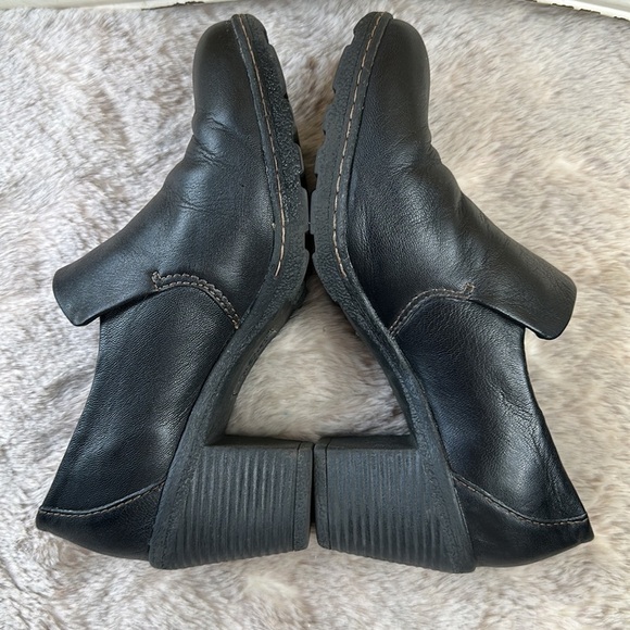 b.o.c. | Black Slip-On Stacked Heel Shoe - Picture 4 of 13